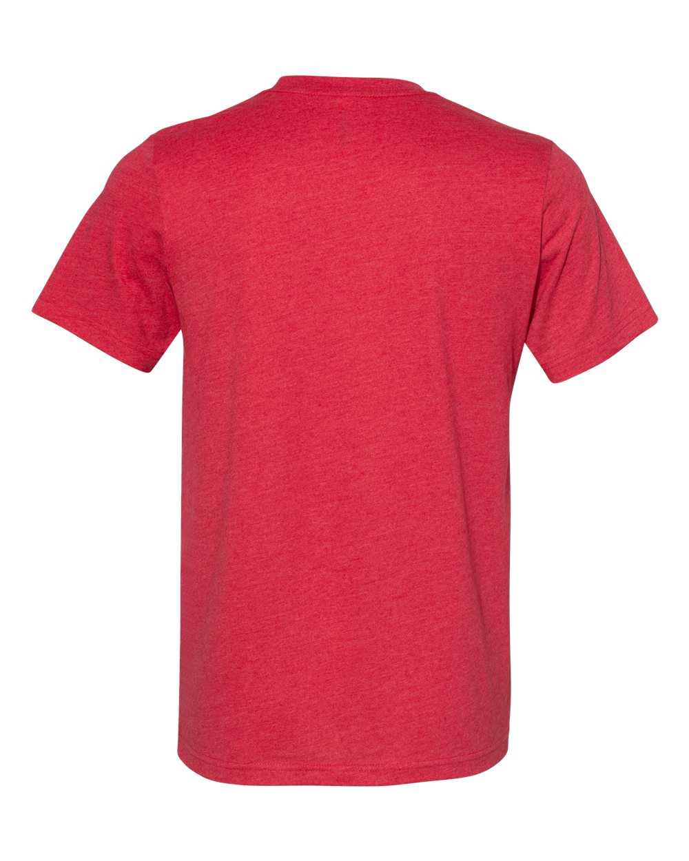 Unisex Sueded Tee - Back - B29706712 - Heather Red