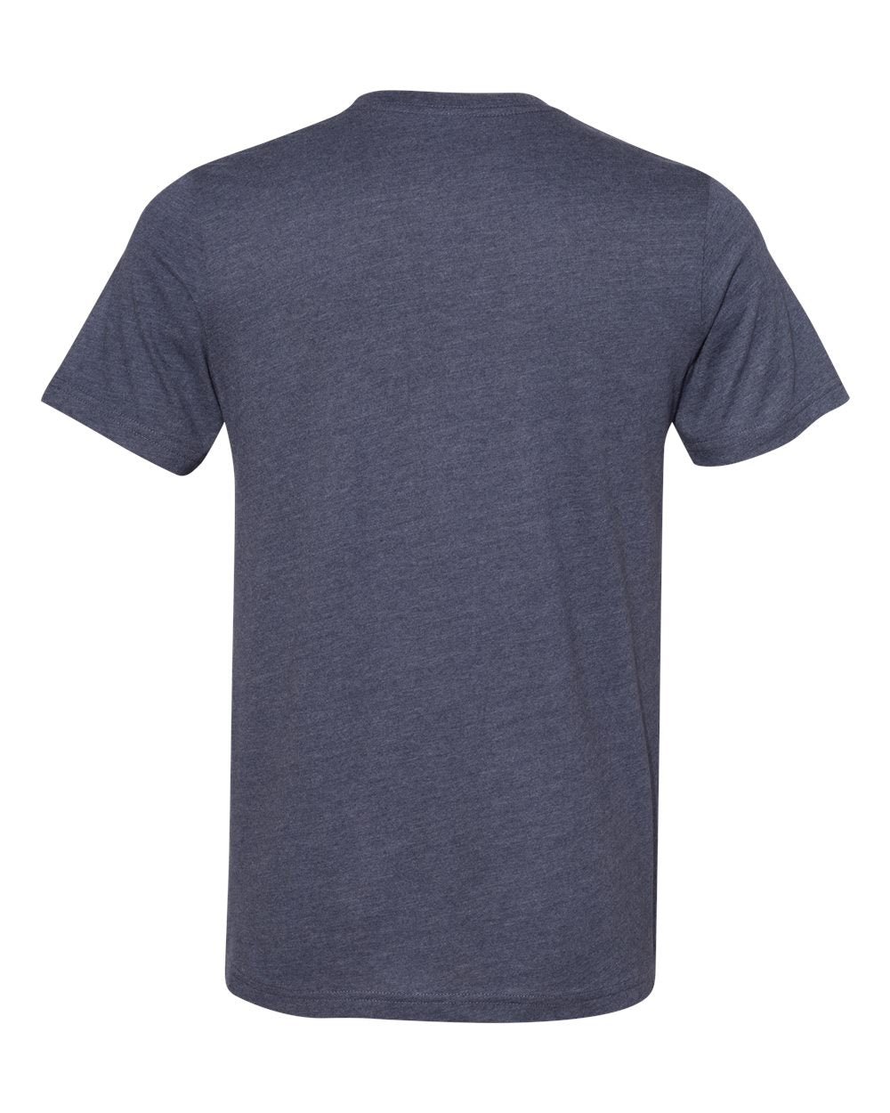 Unisex Sueded Tee - Back - B29706822 - Heather Midnight Navy