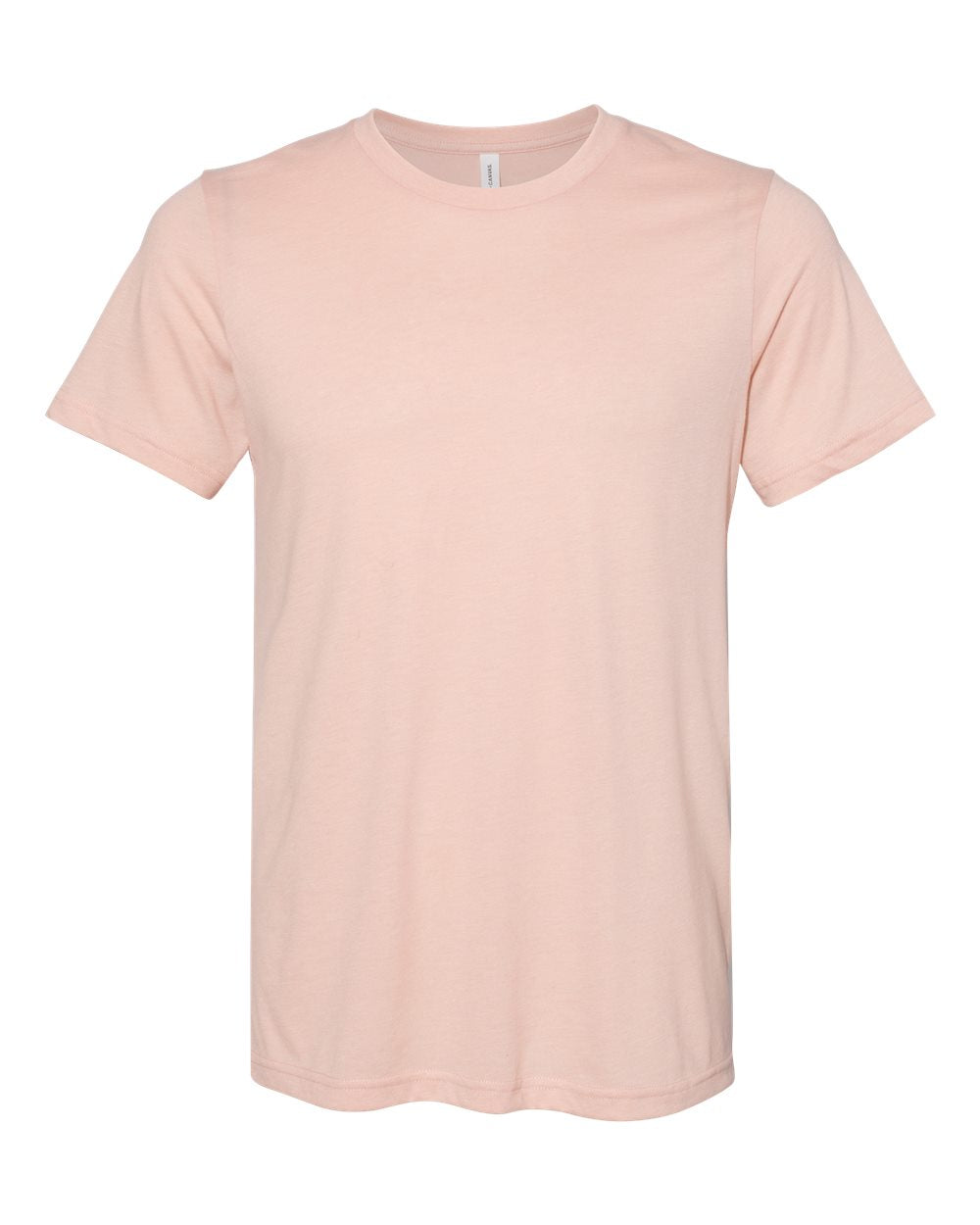 Unisex Sueded Tee - Front - B29706112 - Heather Peach