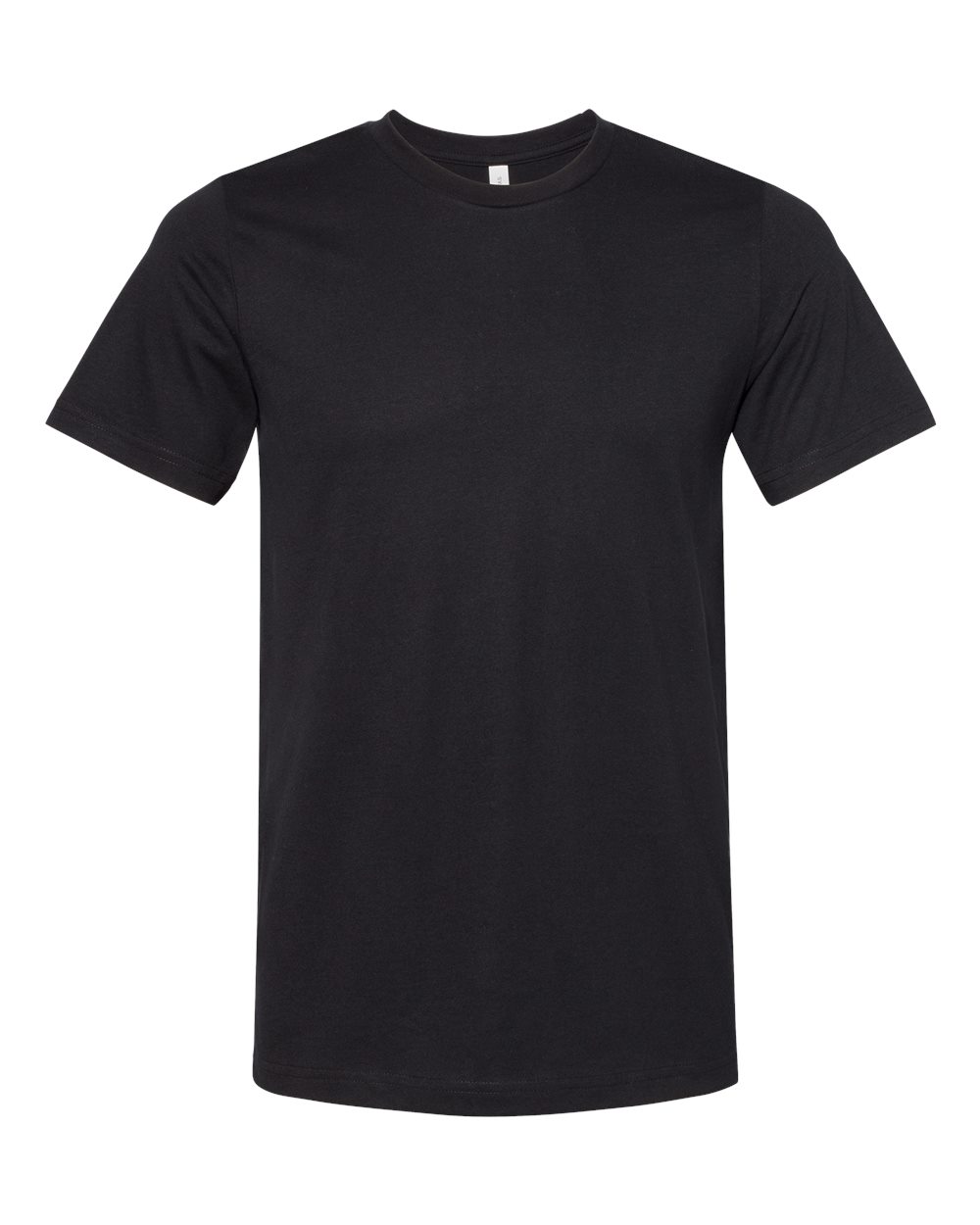 Unisex Sueded Tee - Front - B29706512 - Solid Black Blend