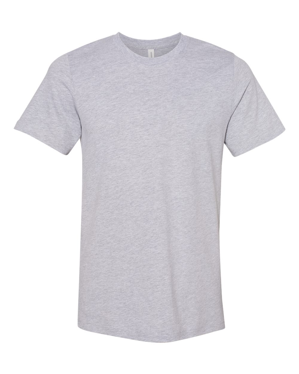 Unisex Sueded Tee - Front - B29706582 - Athletic Heather
