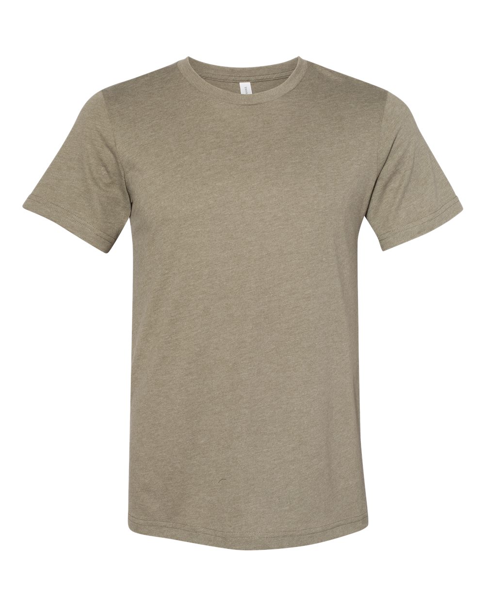 Unisex Sueded Tee - Front - B29706642 - Heather Olive