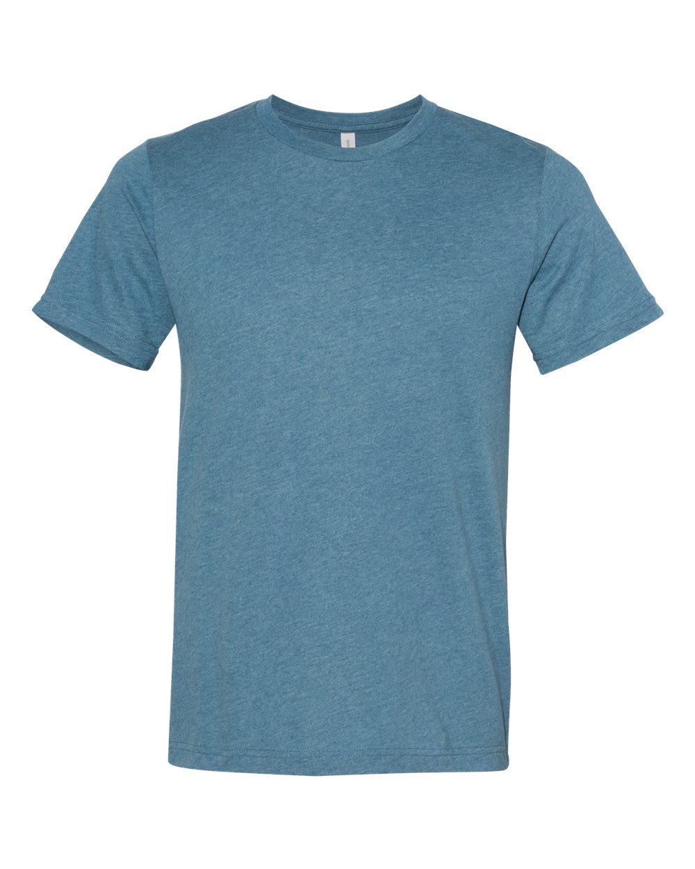 Unisex Sueded Tee - Front - B29706772 - Heather Deep Teal