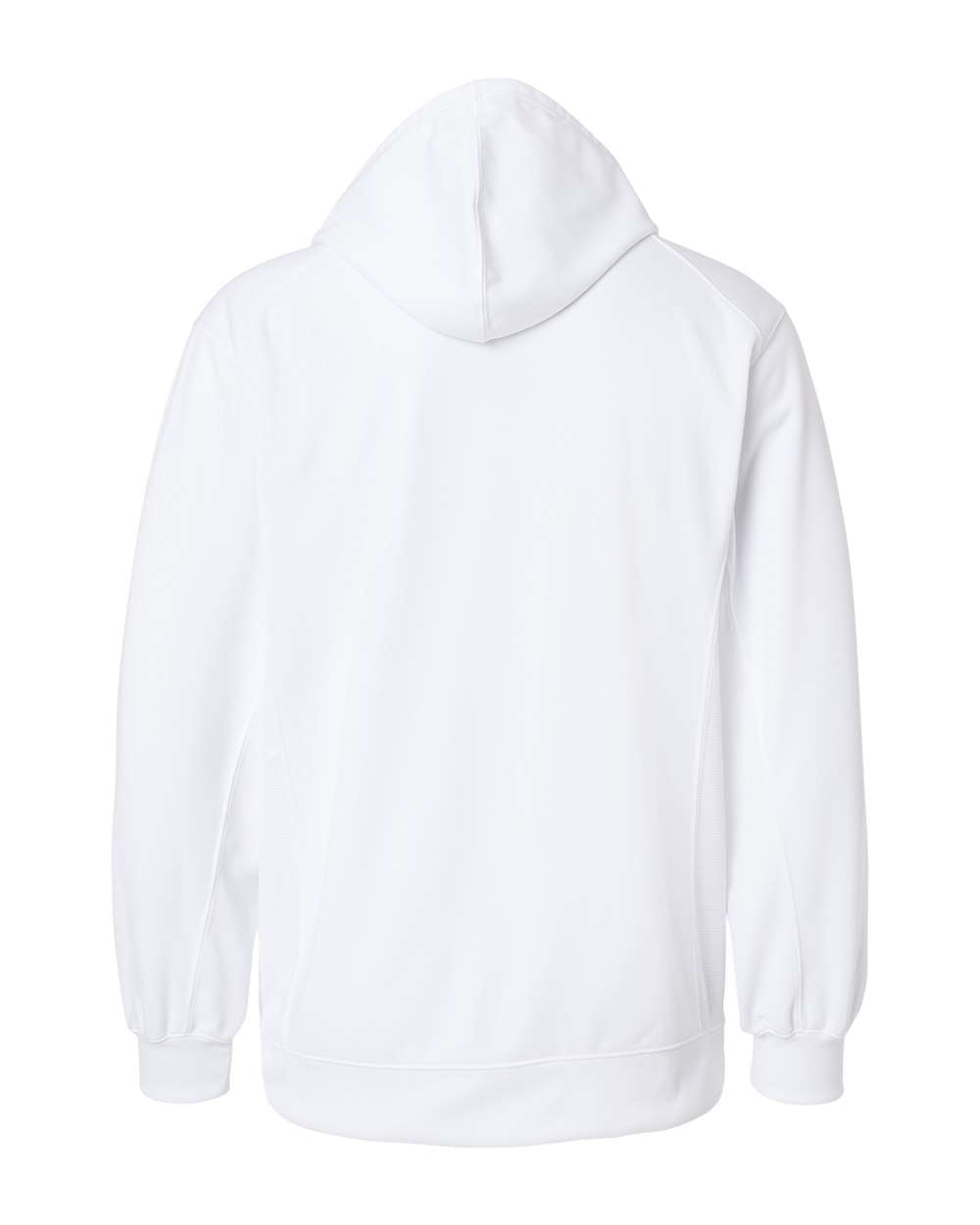 Men's Performance Fleece Hooded Sweatshirt - Back - B84985002 - White