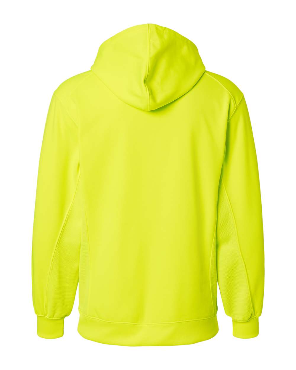 Men's Performance Fleece Hooded Sweatshirt - Back - B84985172 - Safety Yellow