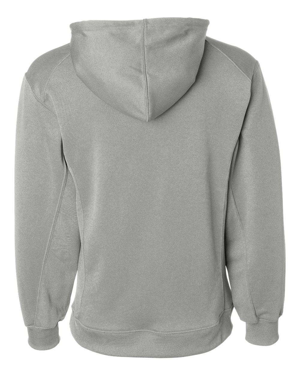 Men's Performance Fleece Hooded Sweatshirt - Back - B84985352 - Silver