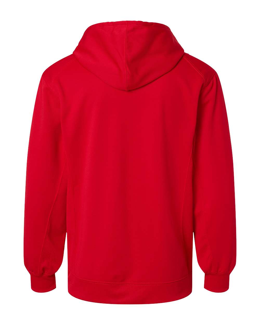 Men's Performance Fleece Hooded Sweatshirt - Back - B84985702 - Red