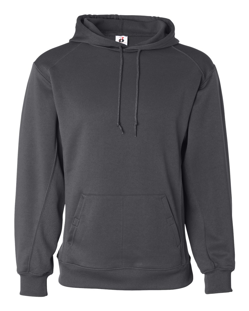 Men's Performance Fleece Hooded Sweatshirt - Front - B84985092 - Graphite