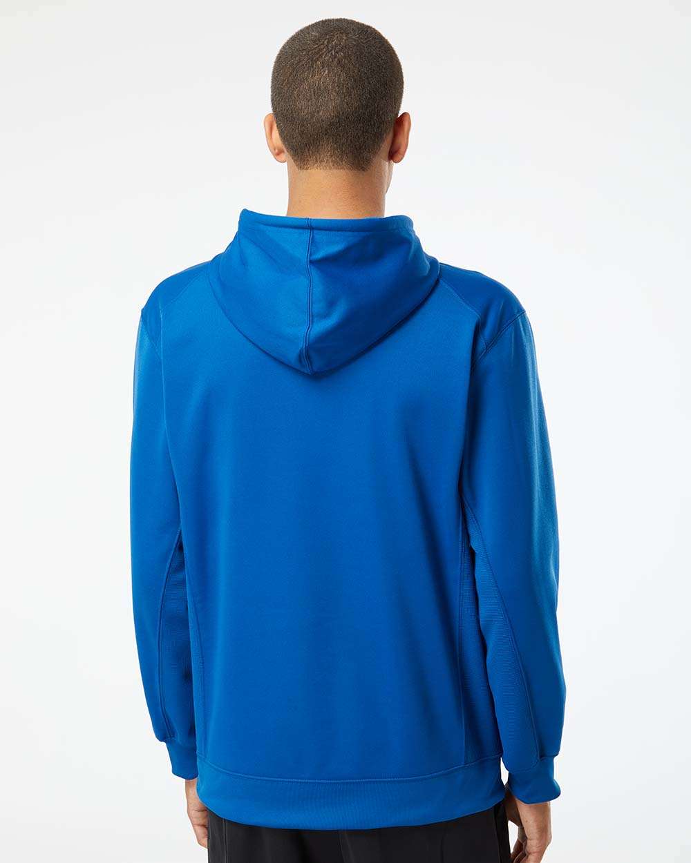Men's Performance Fleece Hooded Sweatshirt - OnModelBack - B84985752 - Royal