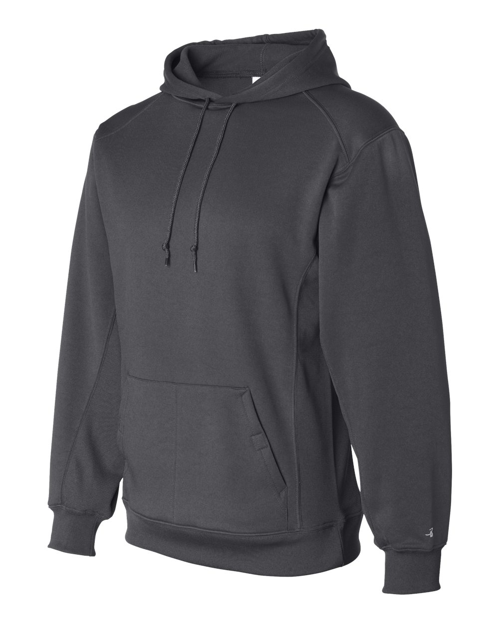 Men's Performance Fleece Hooded Sweatshirt - Side - B84985092 - Graphite