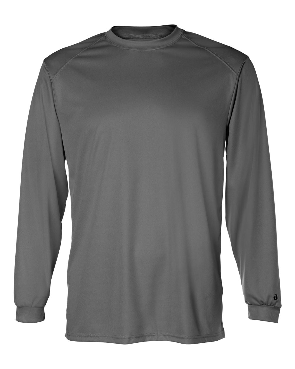 Unisex B-Core Long Sleeve T-Shirt - Front - B07985093 - Graphite
