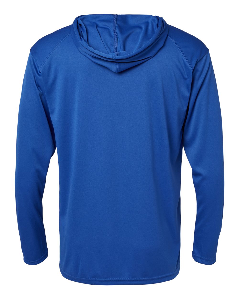 Unisex B-Core Hooded Long Sleeve T-Shirt - Back - B27885752 - Royal