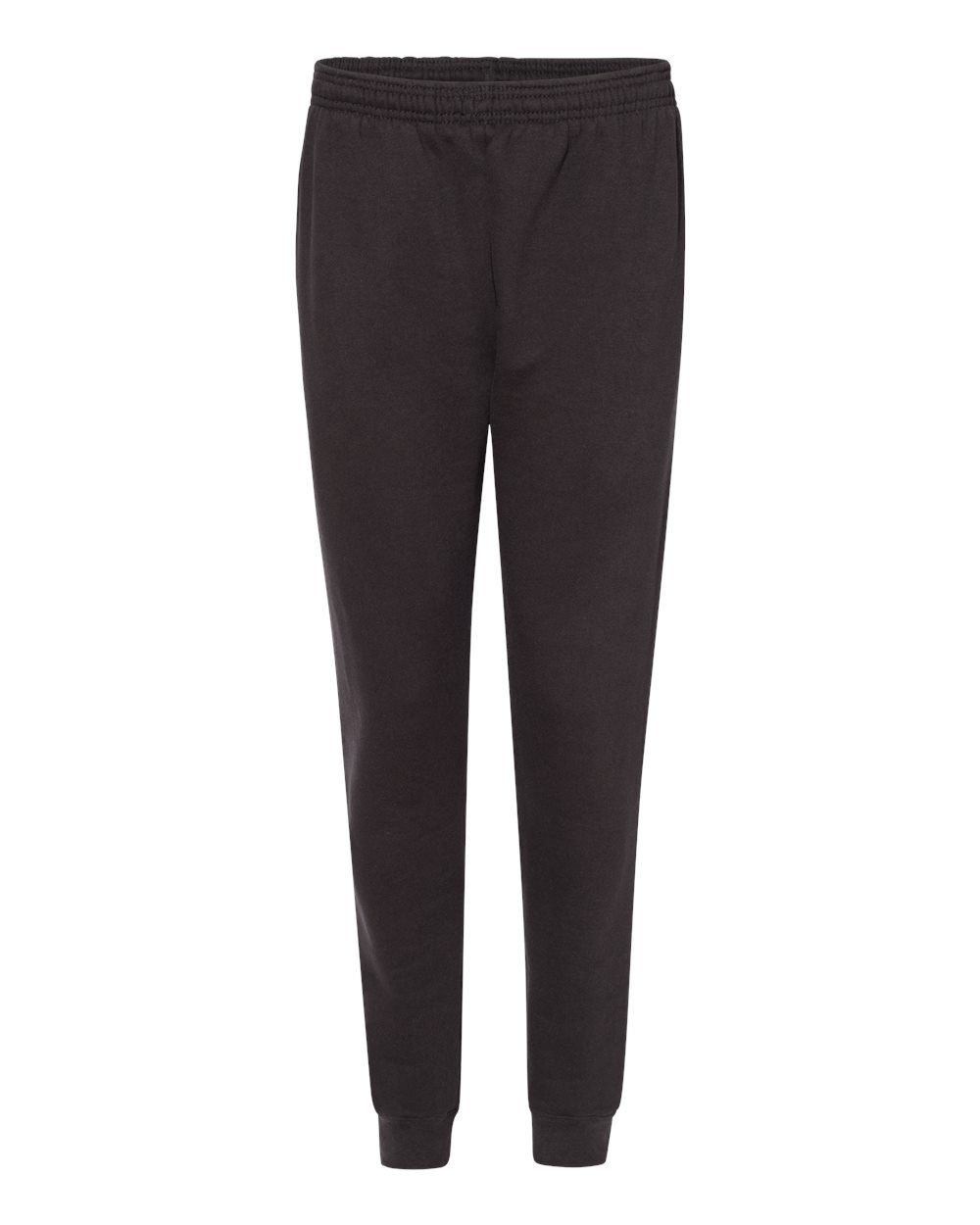 Men's Sport Athletic Fleece Joggers - Front - B86385502 - Black