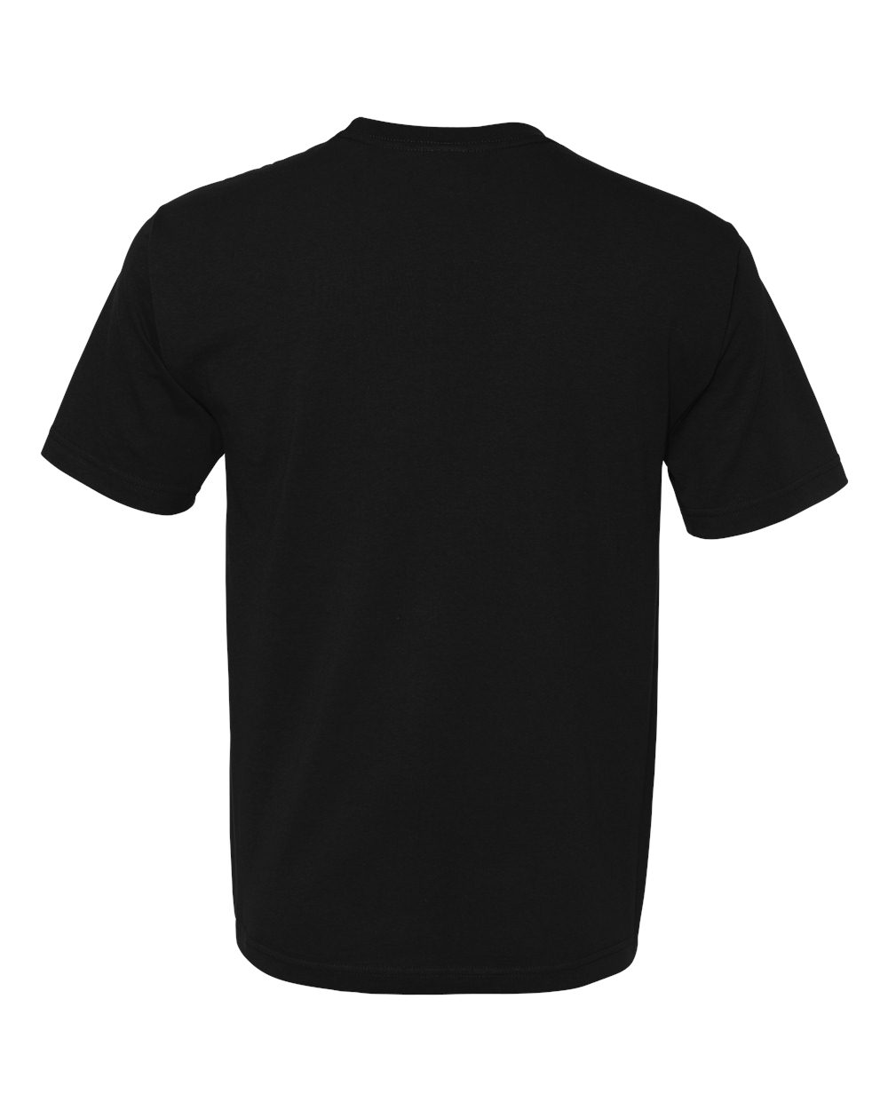 Unisex USA-Made Midweight T-Shirt - Back - B00079503 - Black