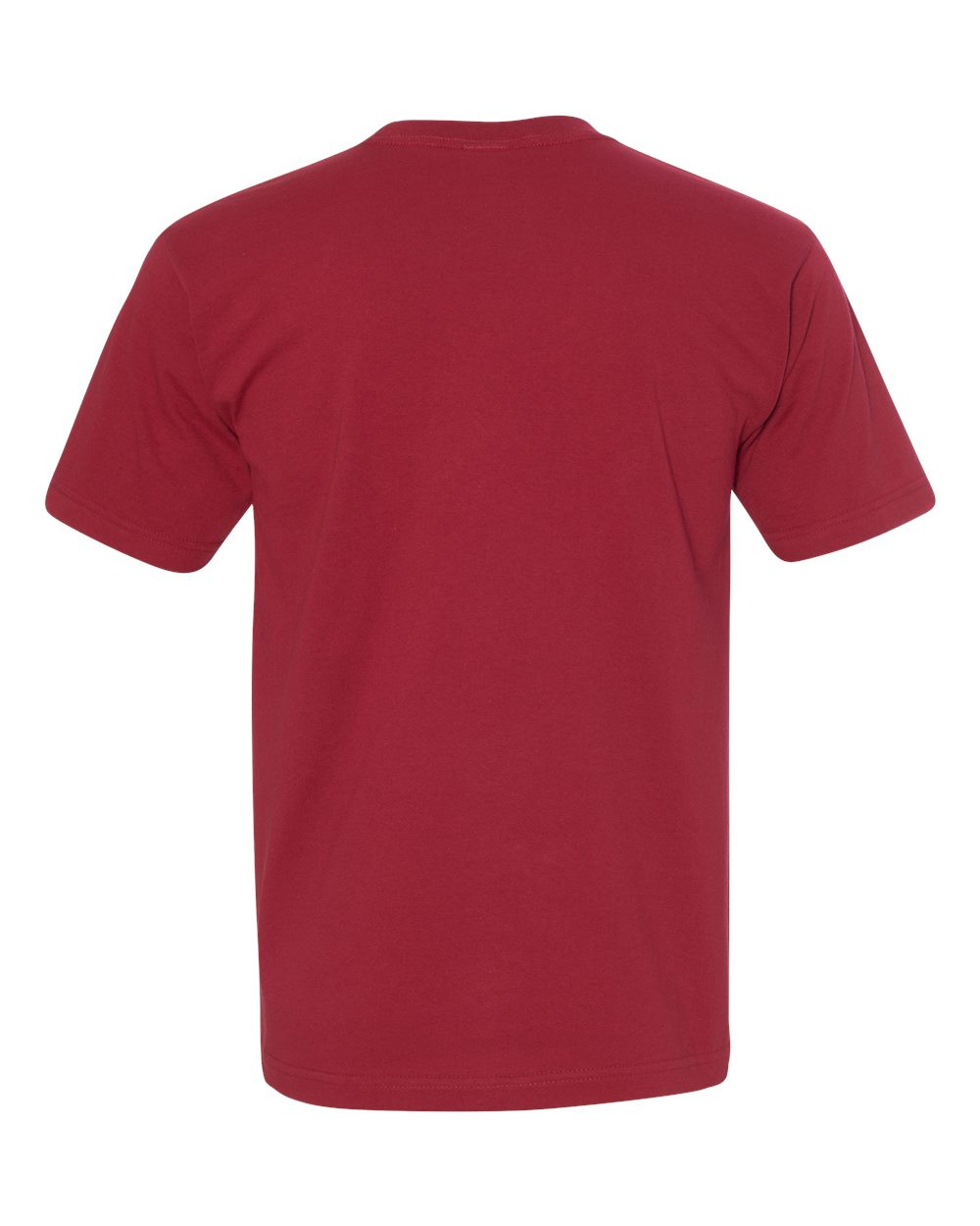 Unisex USA-Made Midweight T-Shirt - Back - B00079523 - Cardinal