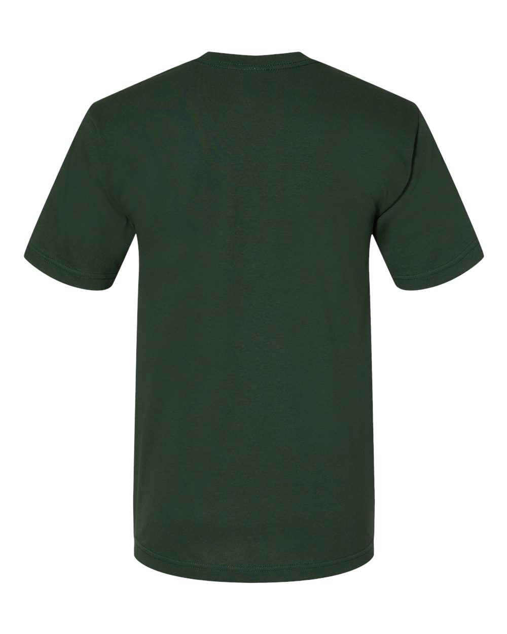 Unisex USA-Made Midweight T-Shirt - Back - B00079543 - Hunter Green