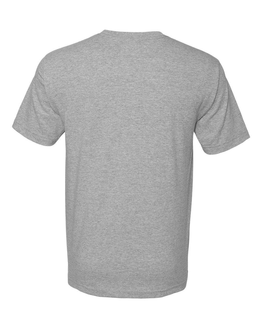 Unisex USA-Made Midweight T-Shirt - Back - B00079583 - Dark Ash