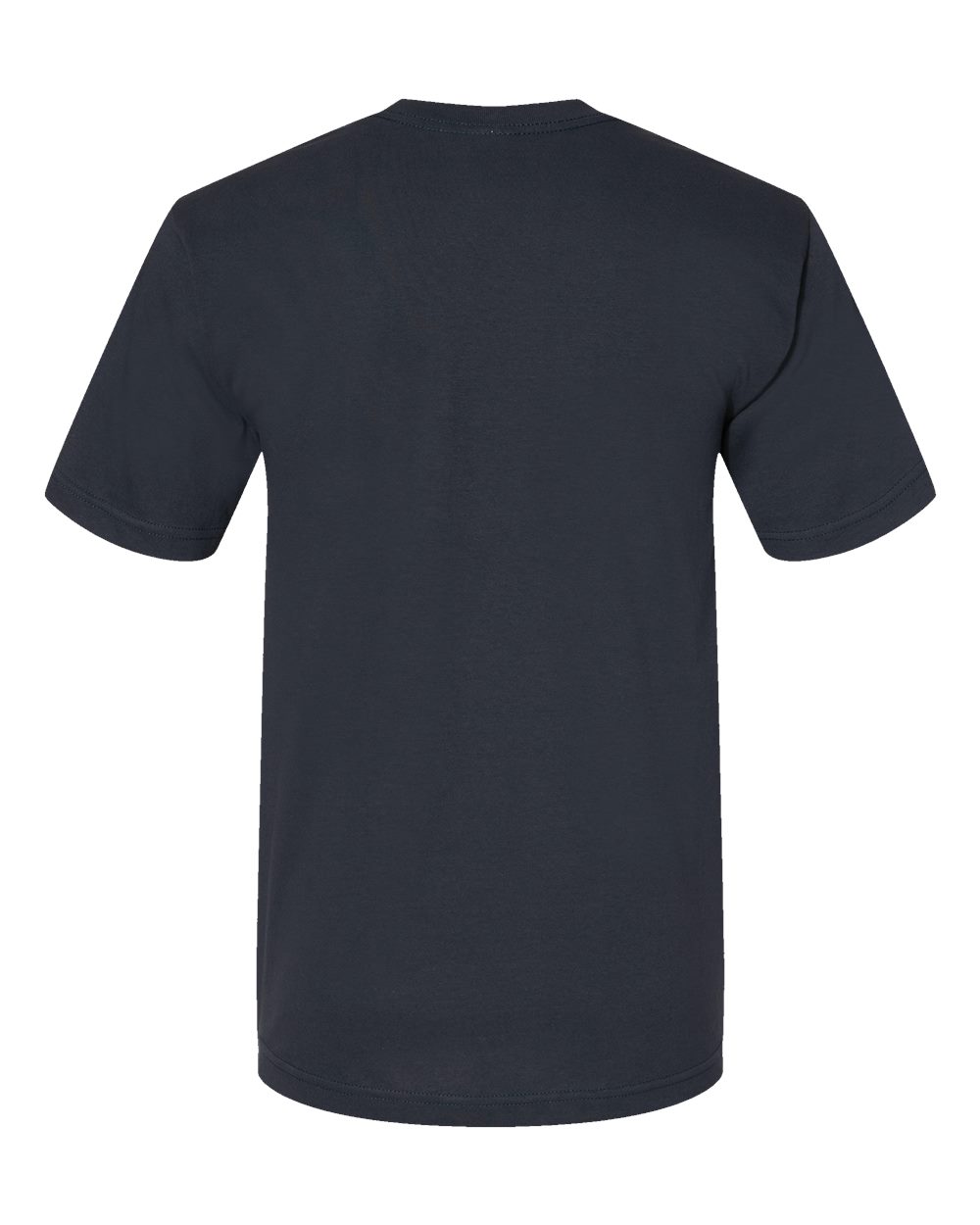 Unisex USA-Made Midweight T-Shirt - Back - B00079653 - Navy