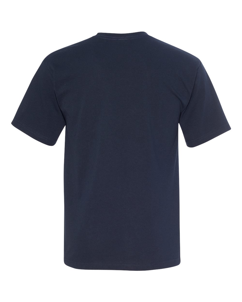 Unisex USA-Made Midweight T-Shirt - Back - B00079683 - Dark Navy