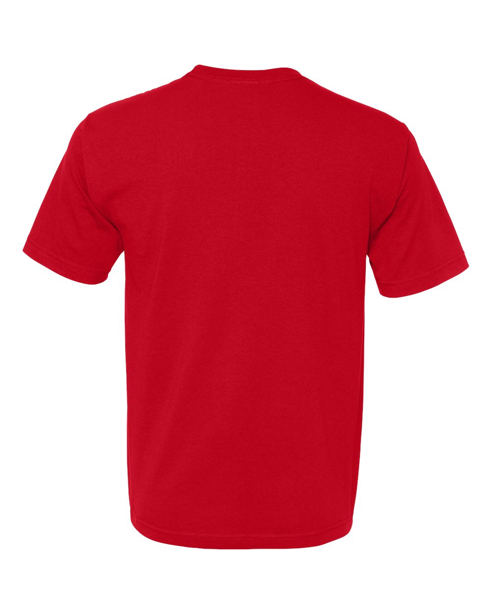 Unisex USA-Made Midweight T-Shirt - Back - B00079703 - Red