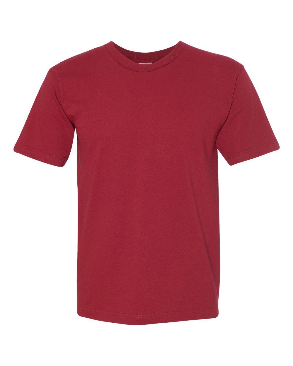 Unisex USA-Made Midweight T-Shirt - Front - B00079523 - Cardinal