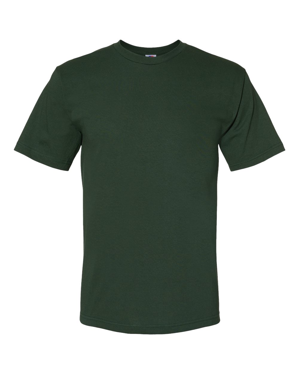 Unisex USA-Made Midweight T-Shirt - Front - B00079543 - Hunter Green
