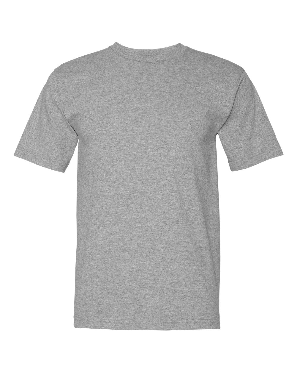 Unisex USA-Made Midweight T-Shirt - Front - B00079583 - Dark Ash