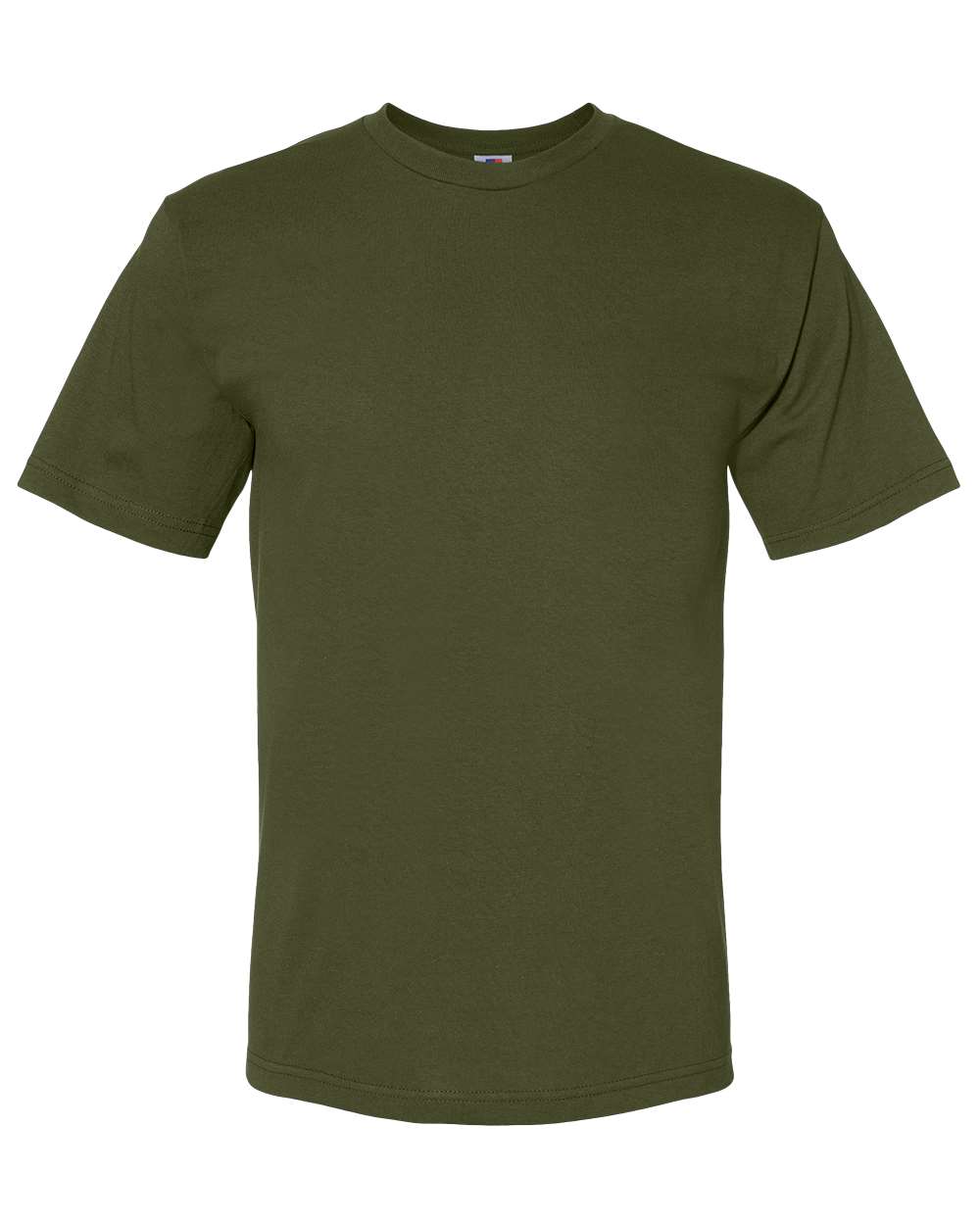 Unisex USA-Made Midweight T-Shirt - Front - B00079643 - Olive