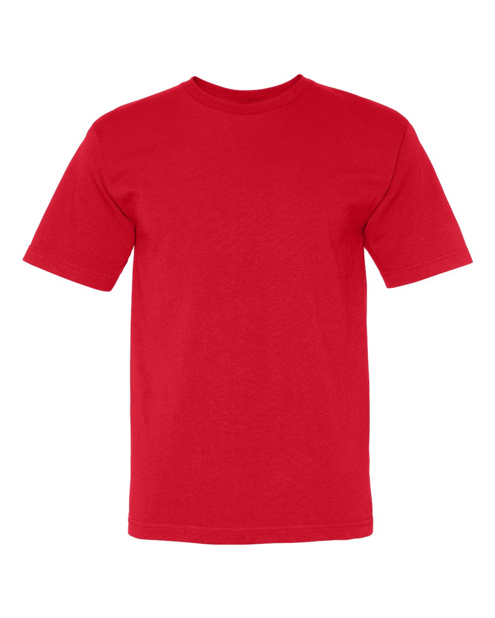 Unisex USA-Made Midweight T-Shirt - Front - B00079703 - Red