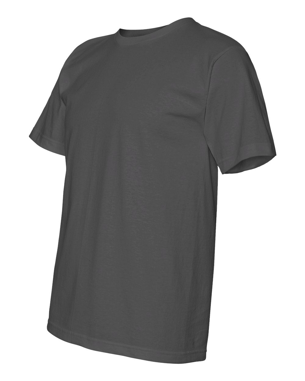 Unisex USA-Made Midweight T-Shirt - Side - B00079093 - Charcoal