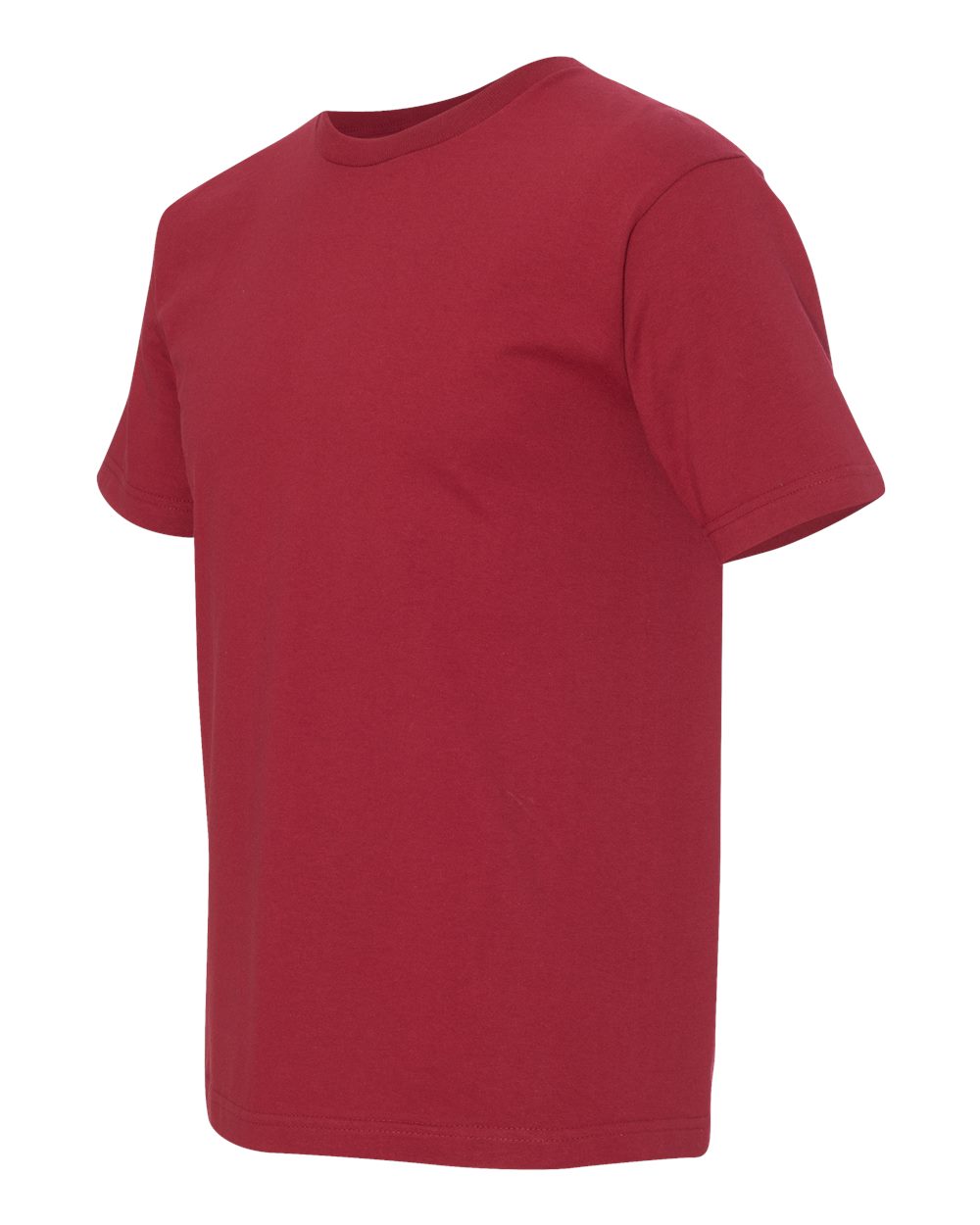 Unisex USA-Made Midweight T-Shirt - Side - B00079523 - Cardinal