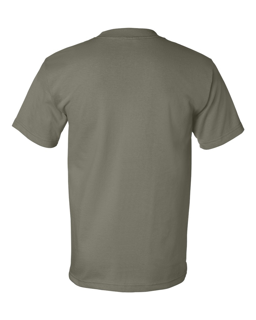 Unisex USA-Made Heavyweight T-Shirt - Back - B00979193 - Safari