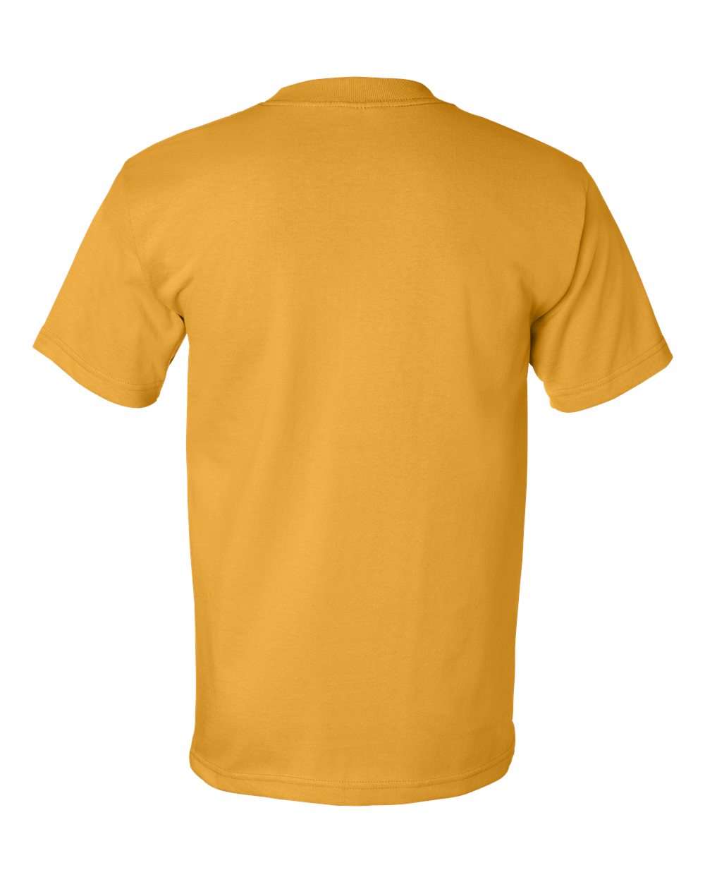 Unisex USA-Made Heavyweight T-Shirt - Back - B00979333 - Gold