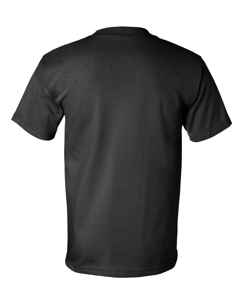 Unisex USA-Made Heavyweight T-Shirt - Back - B00979503 - Black