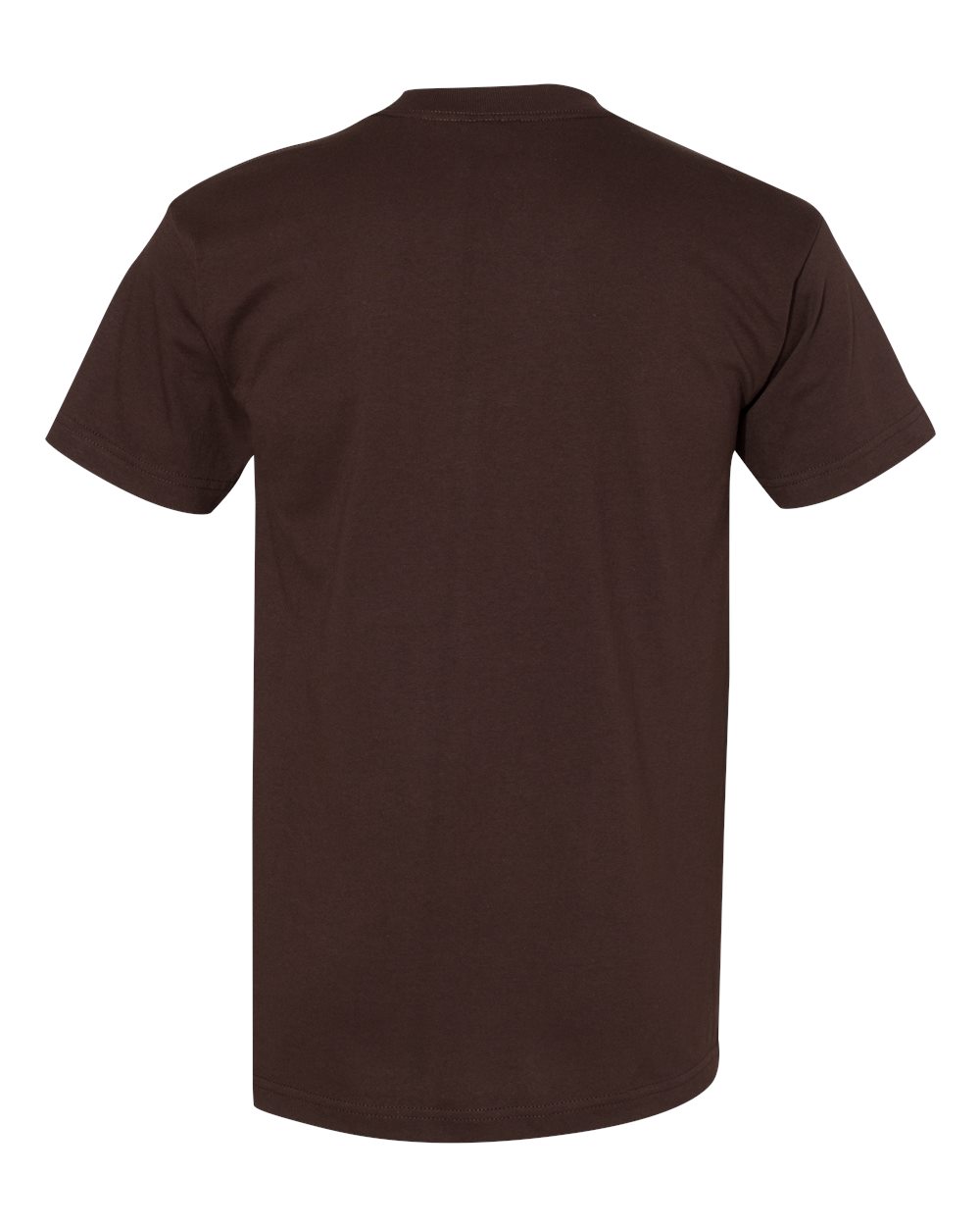 Unisex USA-Made Heavyweight T-Shirt - Back - B00979563 - Chocolate