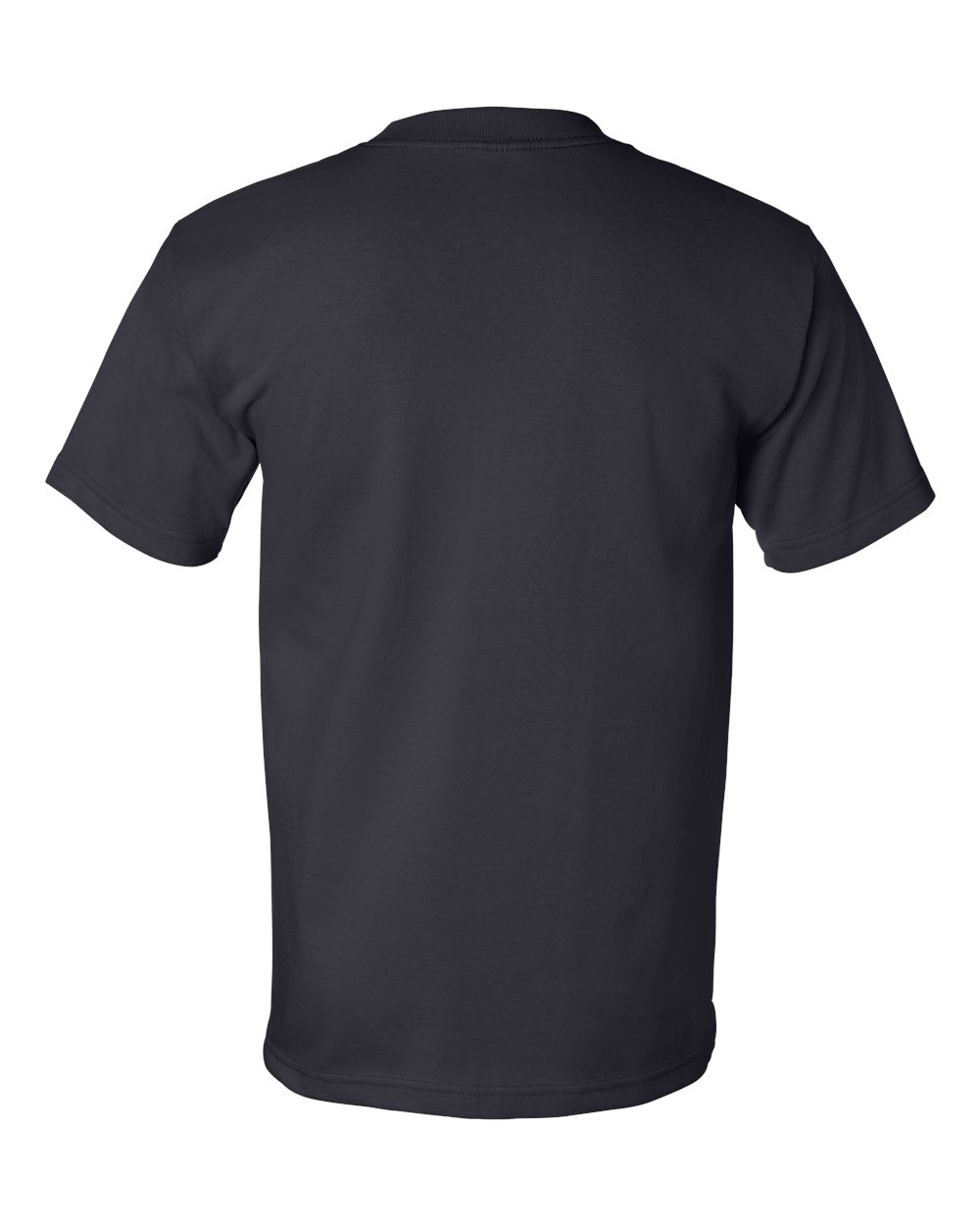 Unisex USA-Made Heavyweight T-Shirt - Back - B00979653 - Navy