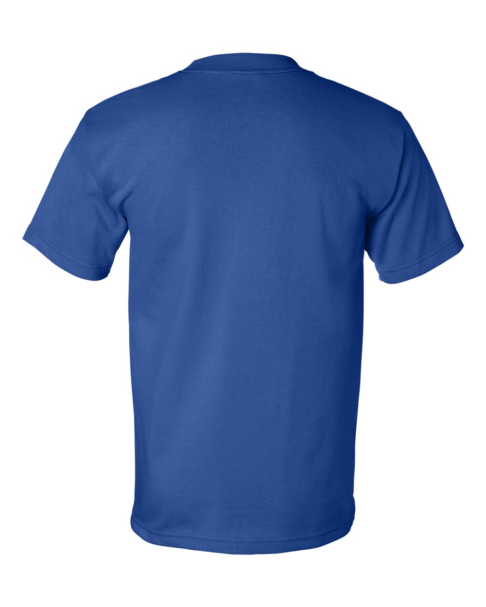 Unisex USA-Made Heavyweight T-Shirt - Back - B00979753 - Royal Blue