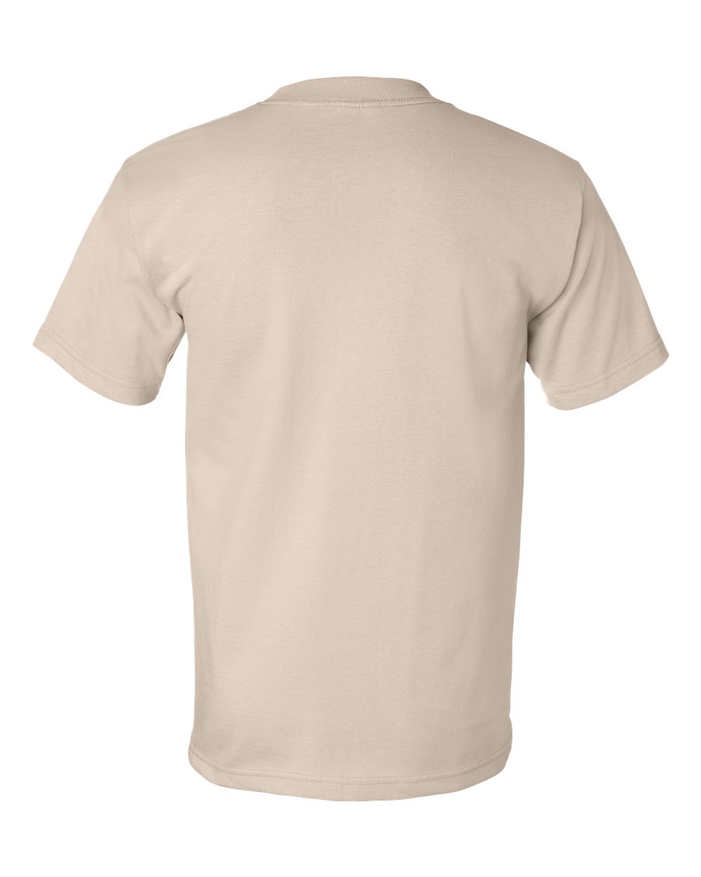 Unisex USA-Made Heavyweight T-Shirt - Back - B00979833 - Sand