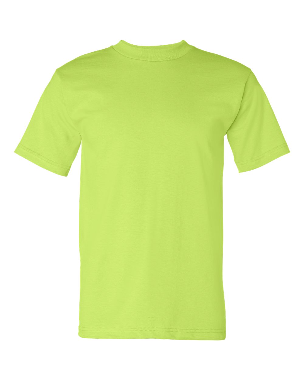 Unisex USA-Made Heavyweight T-Shirt - Front - B00979173 - Lime Green