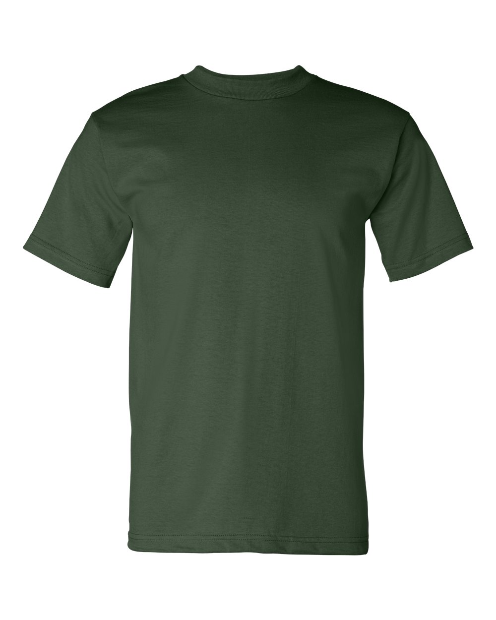 Unisex USA-Made Heavyweight T-Shirt - Front - B00979543 - Forest Green