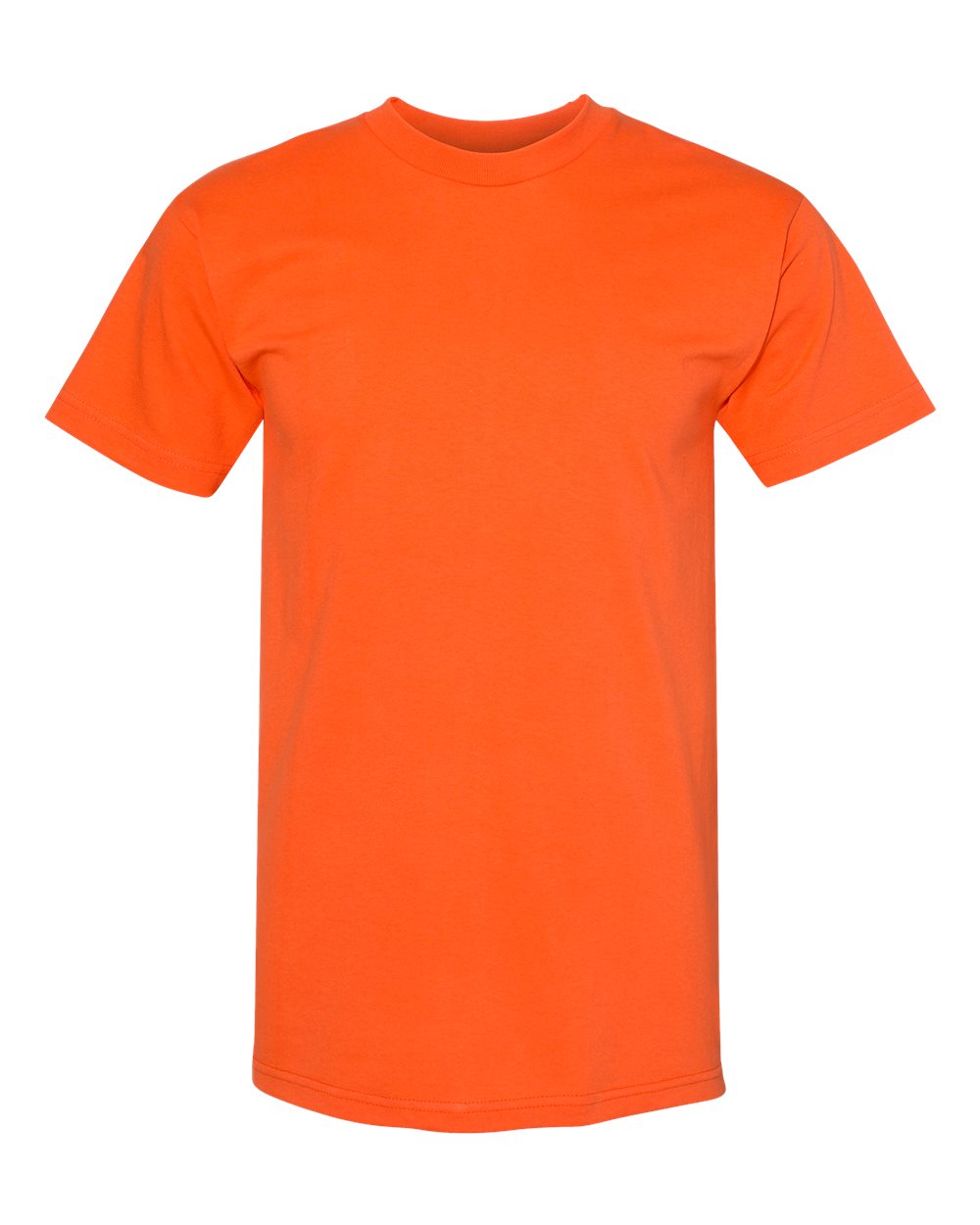 Unisex USA-Made Heavyweight T-Shirt - Front - B00979663 - Orange