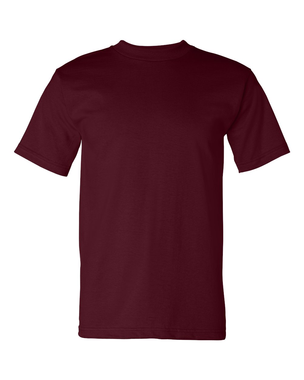 Unisex USA-Made Heavyweight T-Shirt - Front - B00979773 - Burgundy