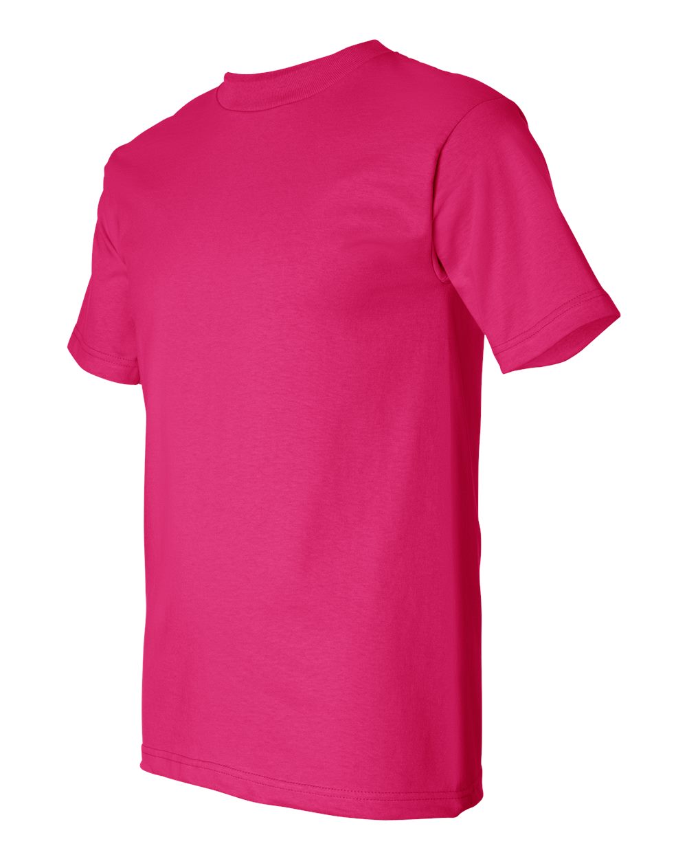 Unisex USA-Made Heavyweight T-Shirt - Side - B00979303 - Bright Pink
