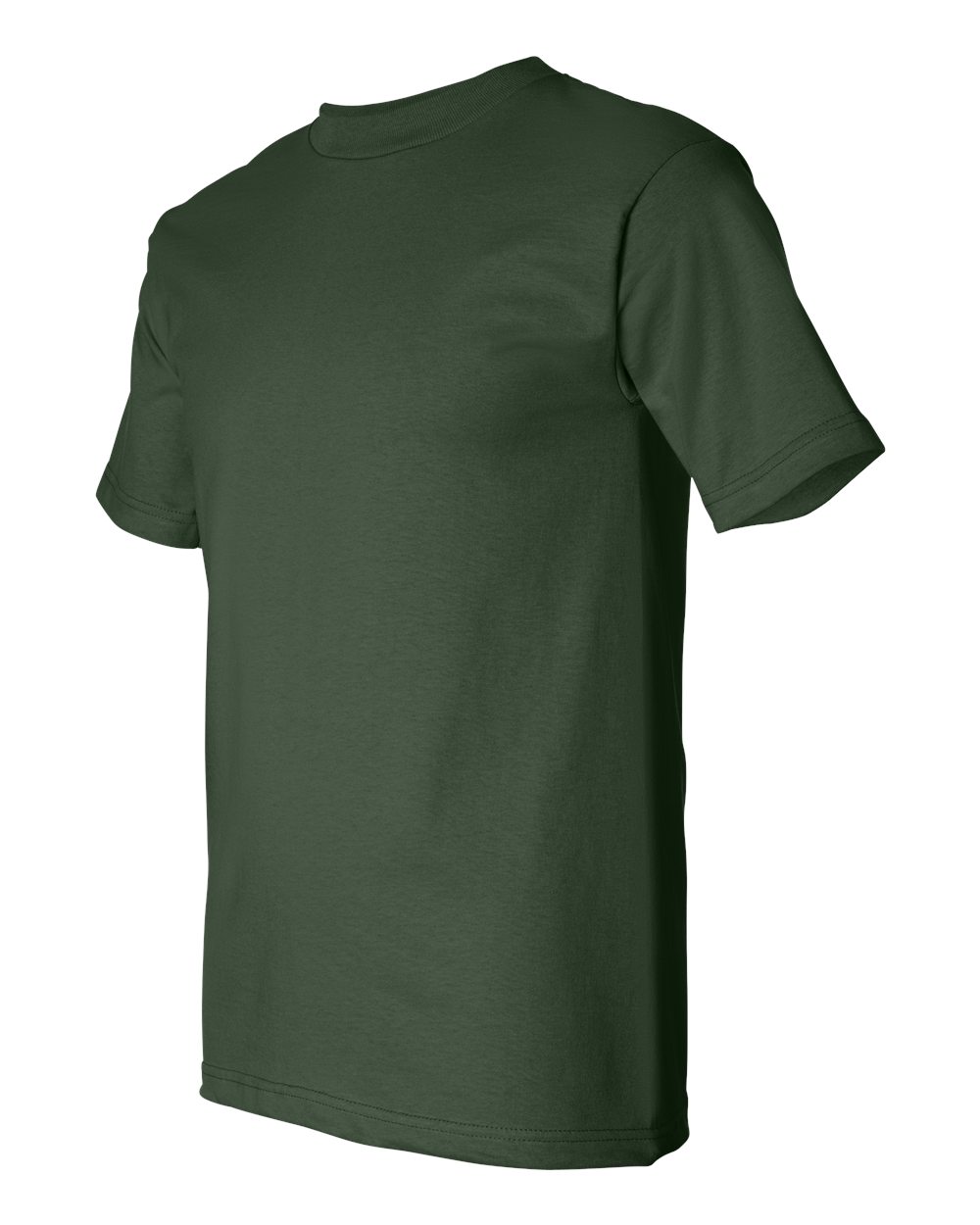 Unisex USA-Made Heavyweight T-Shirt - Side - B00979543 - Forest Green