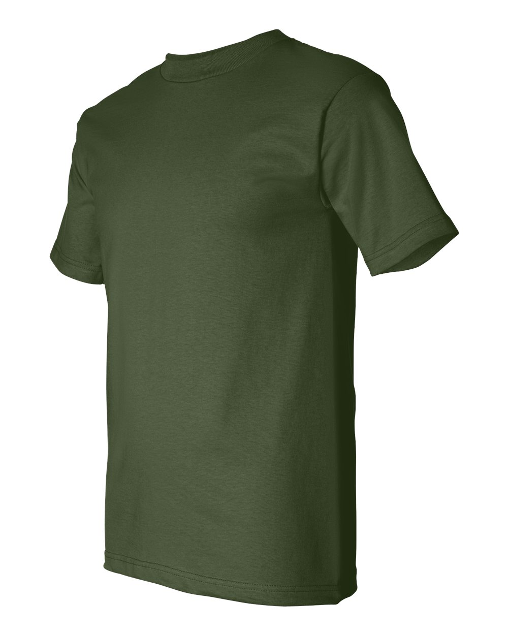 Unisex USA-Made Heavyweight T-Shirt - Side - B00979643 - Army