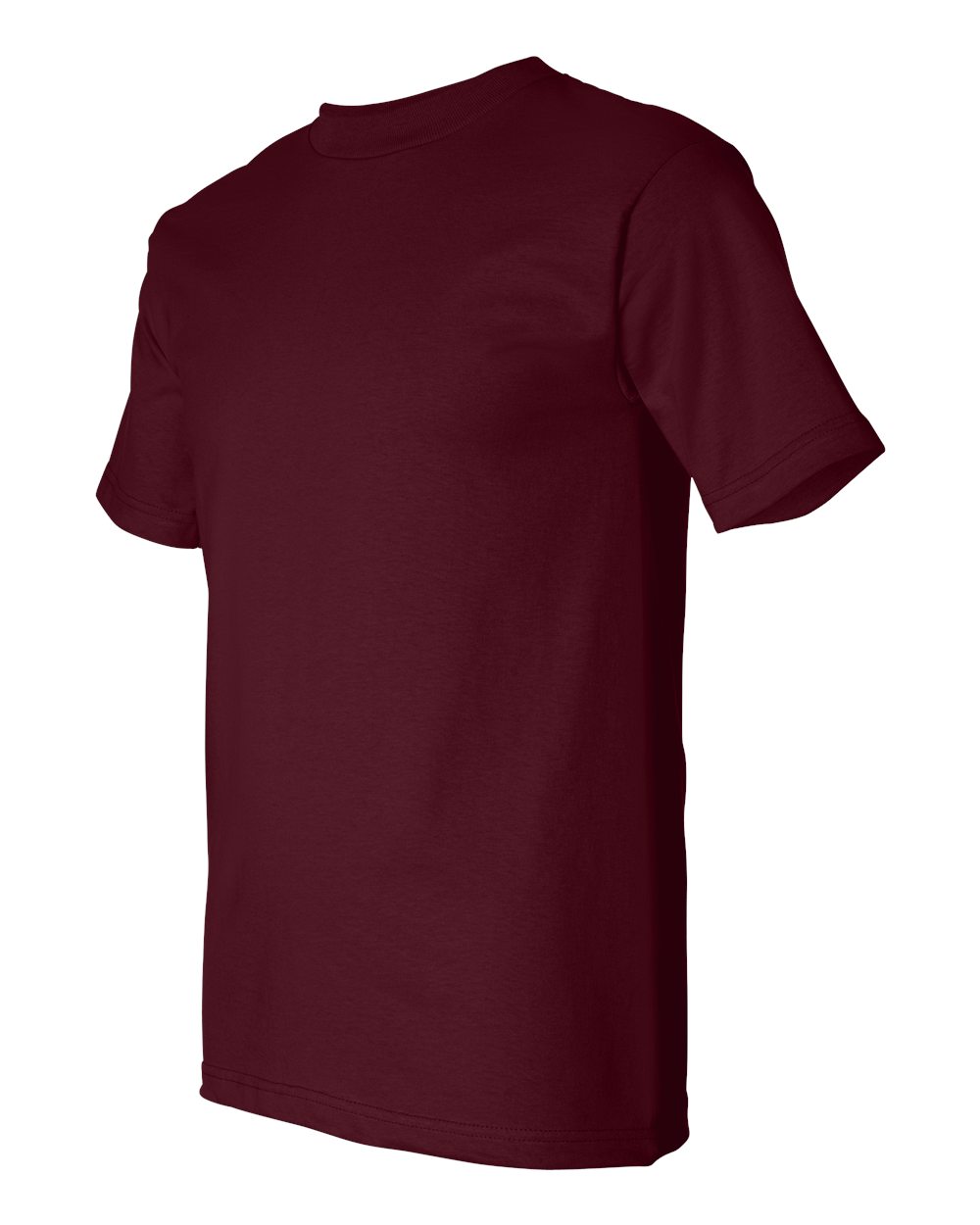 Unisex USA-Made Heavyweight T-Shirt - Side - B00979773 - Burgundy