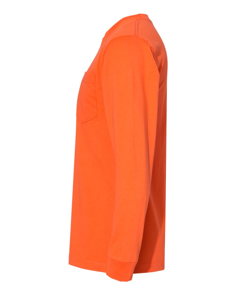 Unisex USA-Made Long Sleeve Pocket T-Shirt - DirectSide - B02179663 - Orange