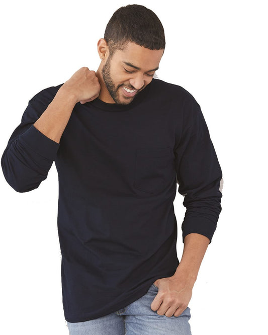 Unisex USA-Made Long Sleeve Pocket T-Shirt - styleImage