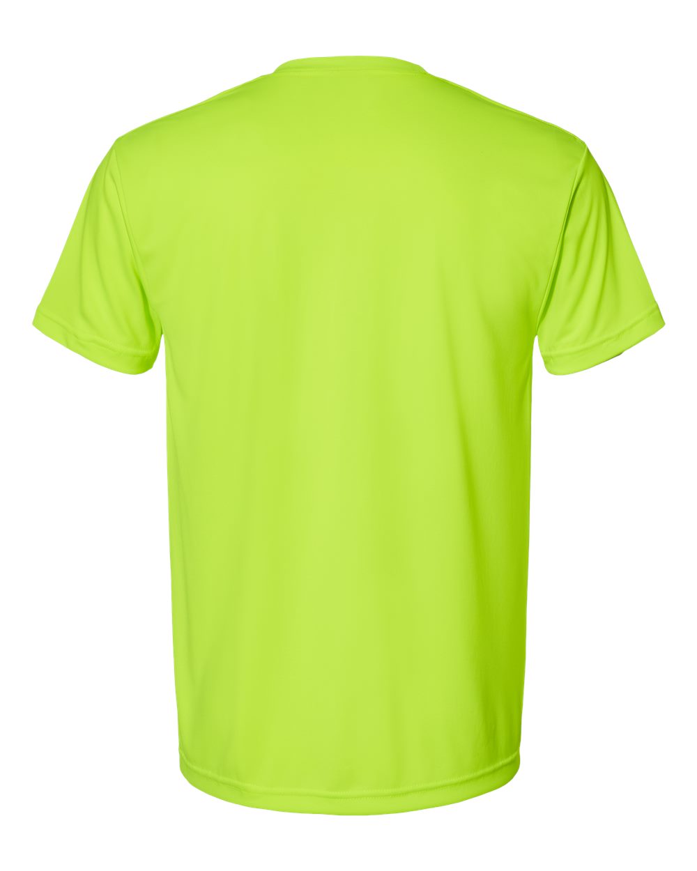 Unisex USA-Made Performance T-Shirt - Back - B11979173 - Lime Green