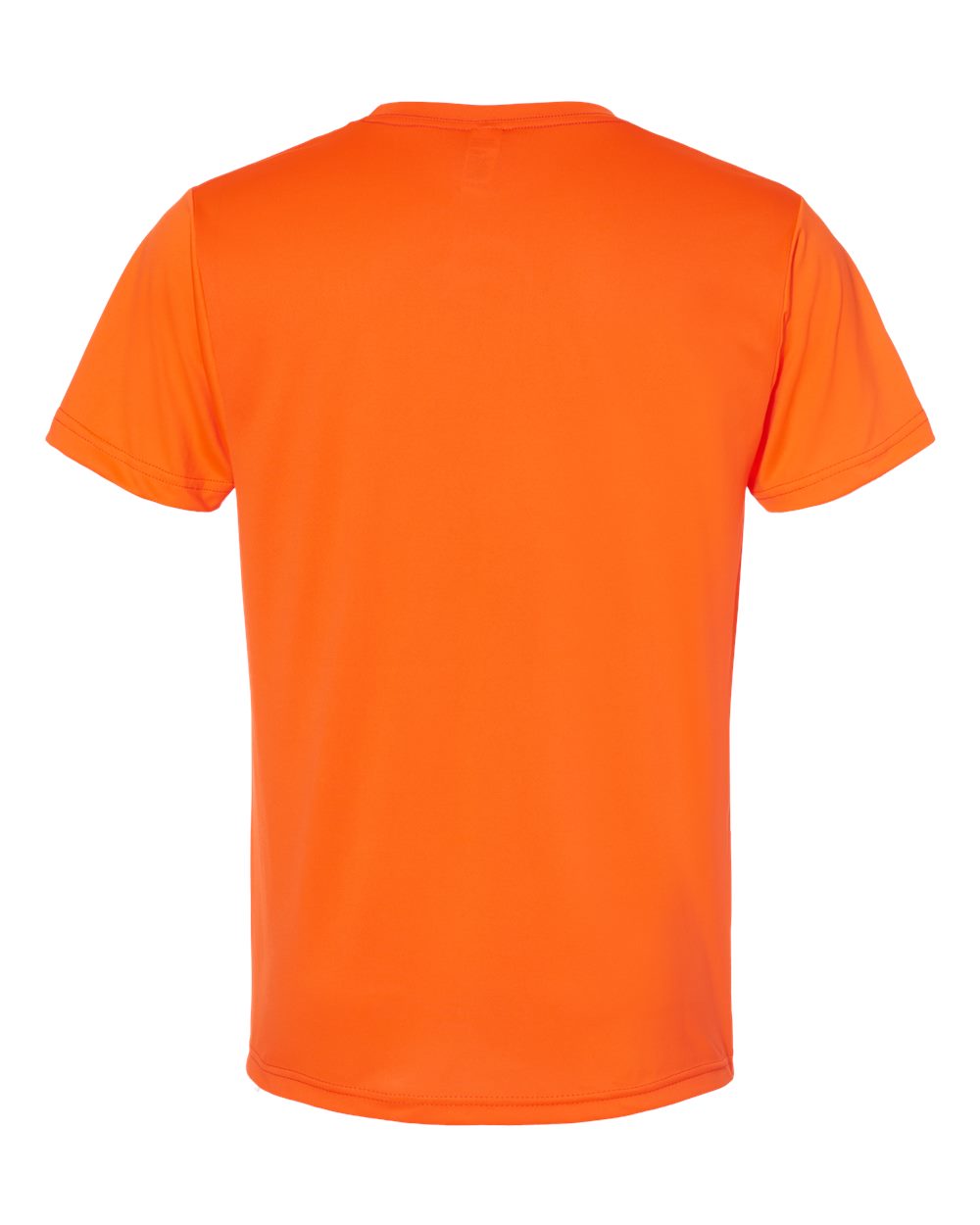 Unisex USA-Made Performance T-Shirt - Back - B11979663 - Bright Orange